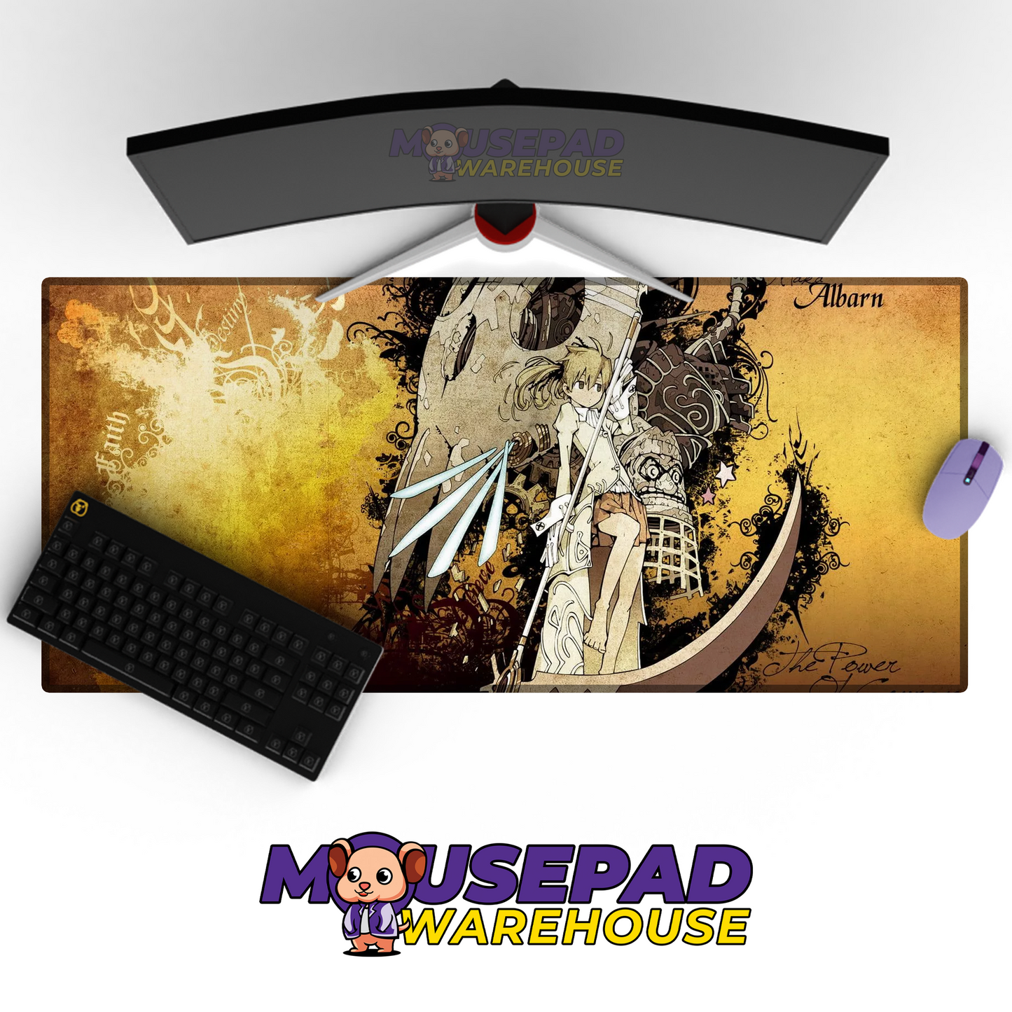 Soul Eater V14 Mousepad Mockup
