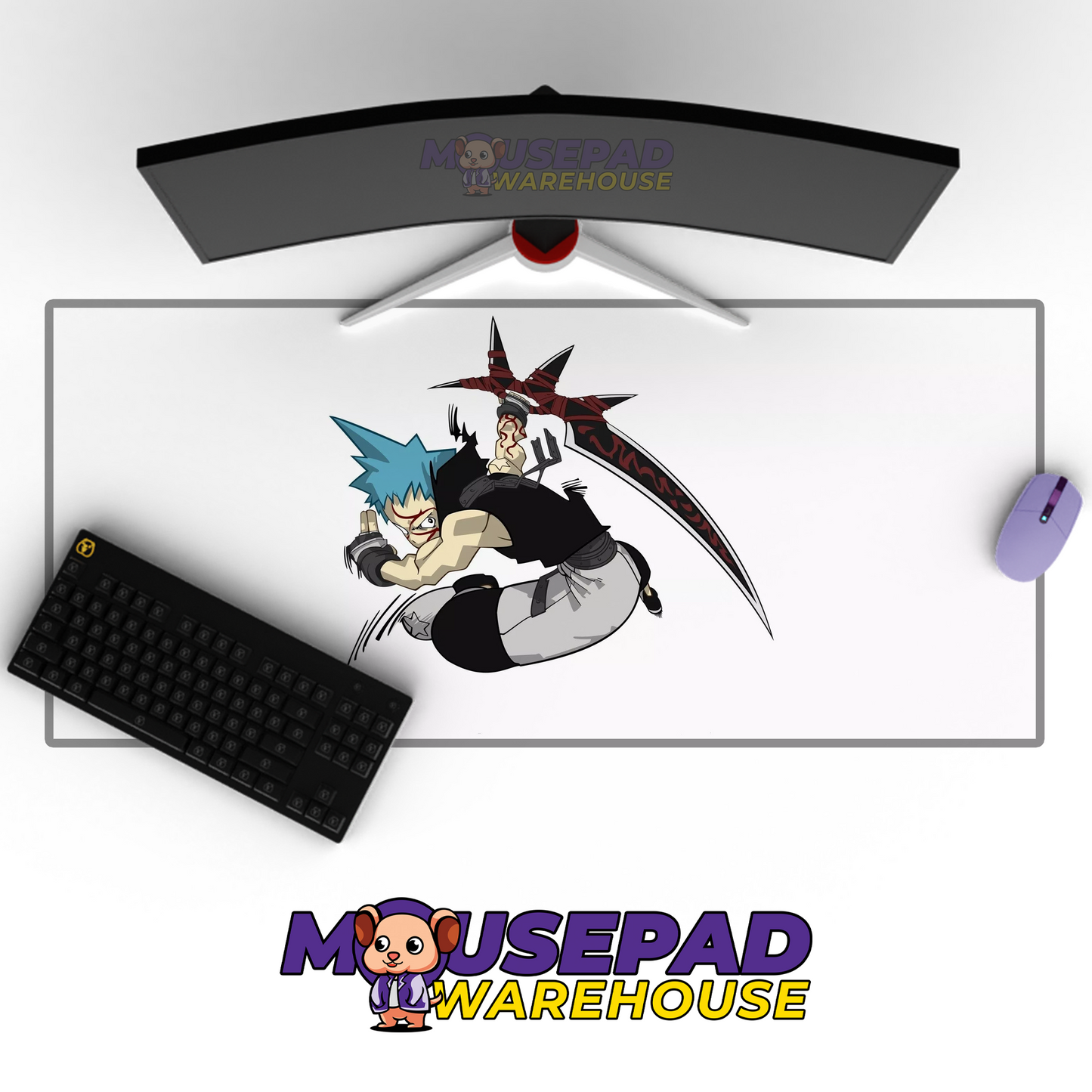 Soul Eater V6 Mousepad Mockup