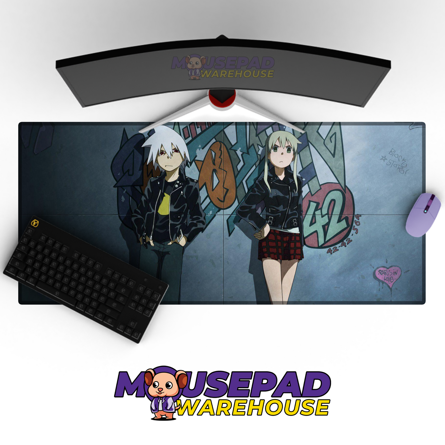 Soul Eater V9 Mousepad Mockup