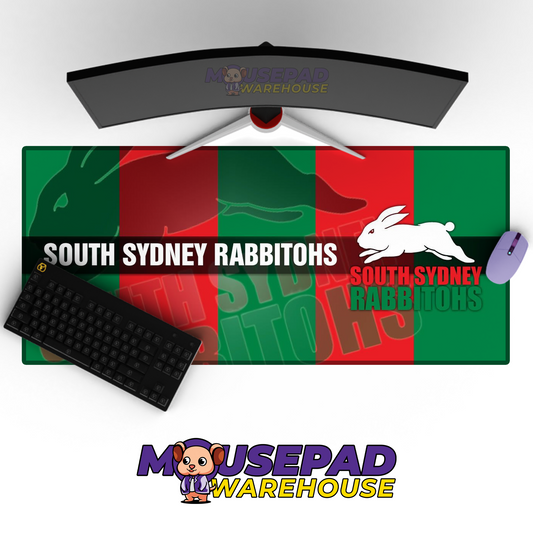 South Sydney Rabbitohs V1 Mousepad Deskmat Mockup