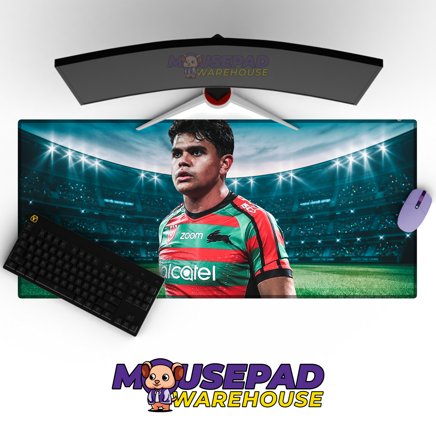 South Sydney Rabbitohs V5 Mousepad Deskmat Mockup