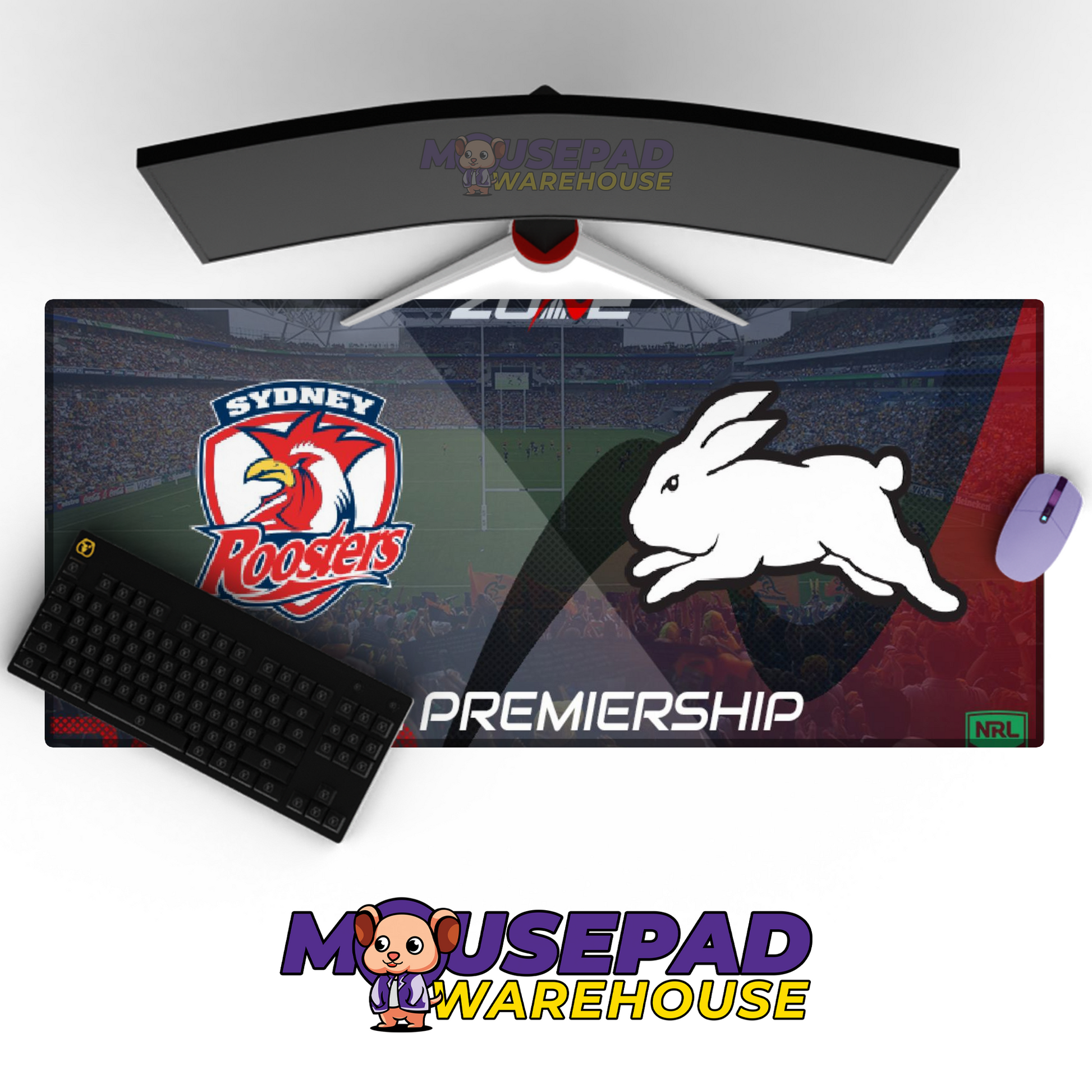 South Sydney Rabbitohs V6 Mousepad Deskmat Mockup