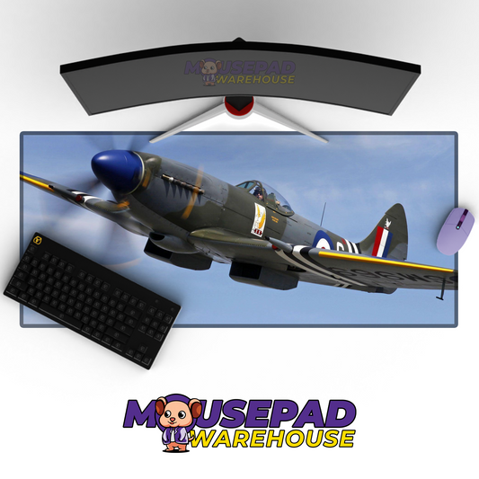 Spitfire WWII V11 Mousepad Deskmat Mockup