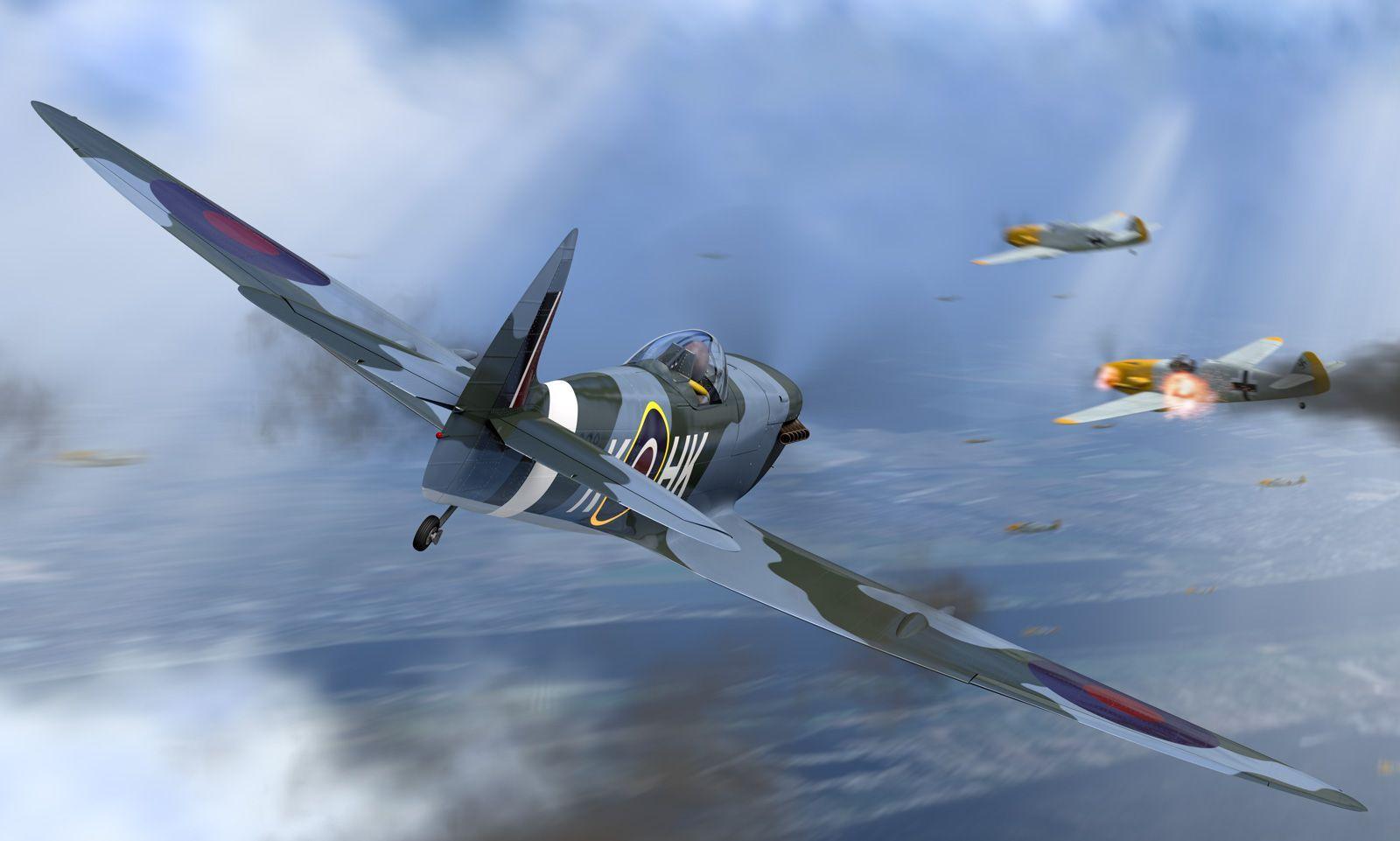Spitfire WWII V12 Mousepad Deskmat