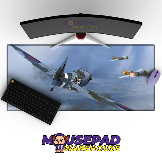 Spitfire WWII V12 Mousepad Deskmat Mockup