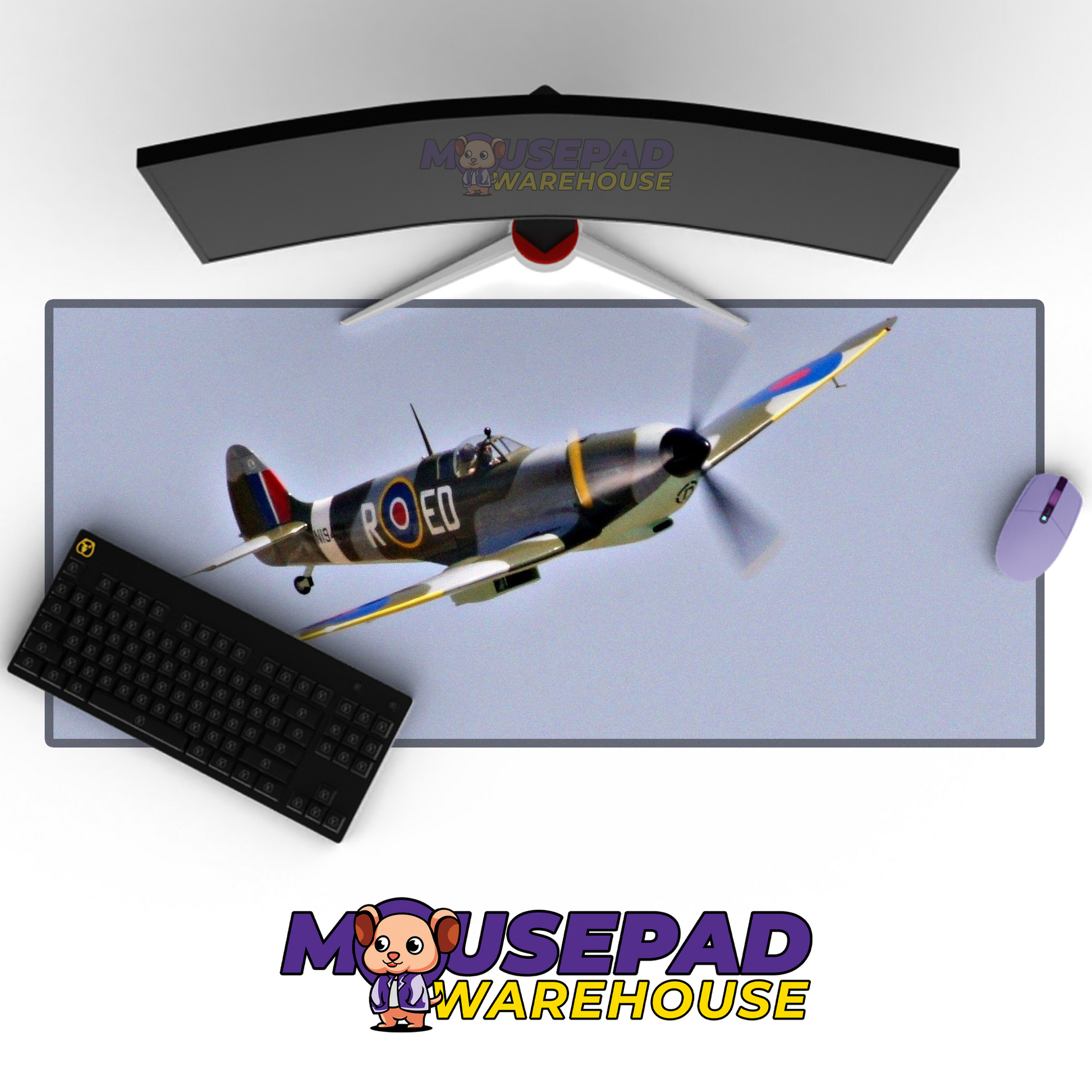 Spitfire WWII V17 Mousepad Deskmat Mockup