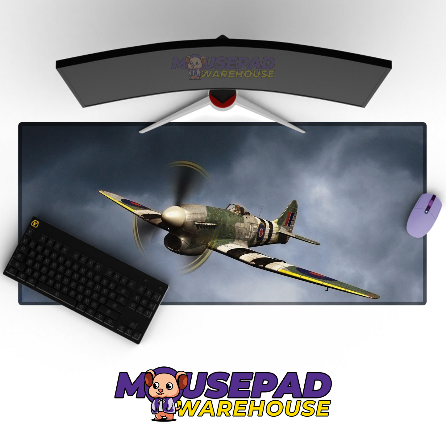 Spitfire WWII V24 Mousepad Deskmat Mockup