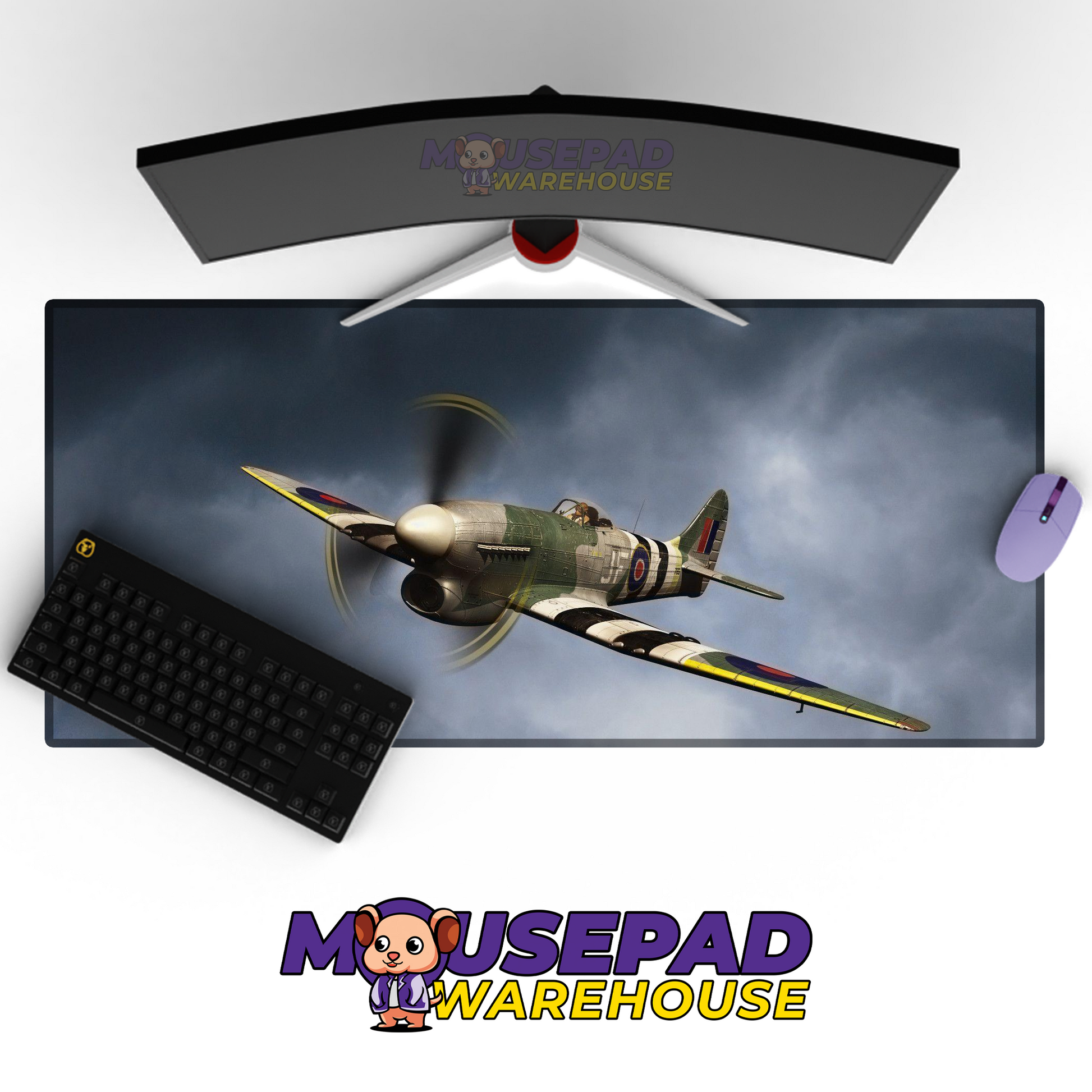 Spitfire WWII V24 Mousepad Deskmat Mockup