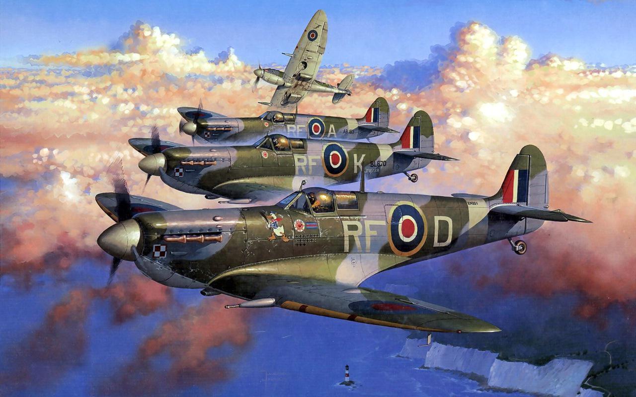 Spitfire WWII V25 Mousepad Deskmat