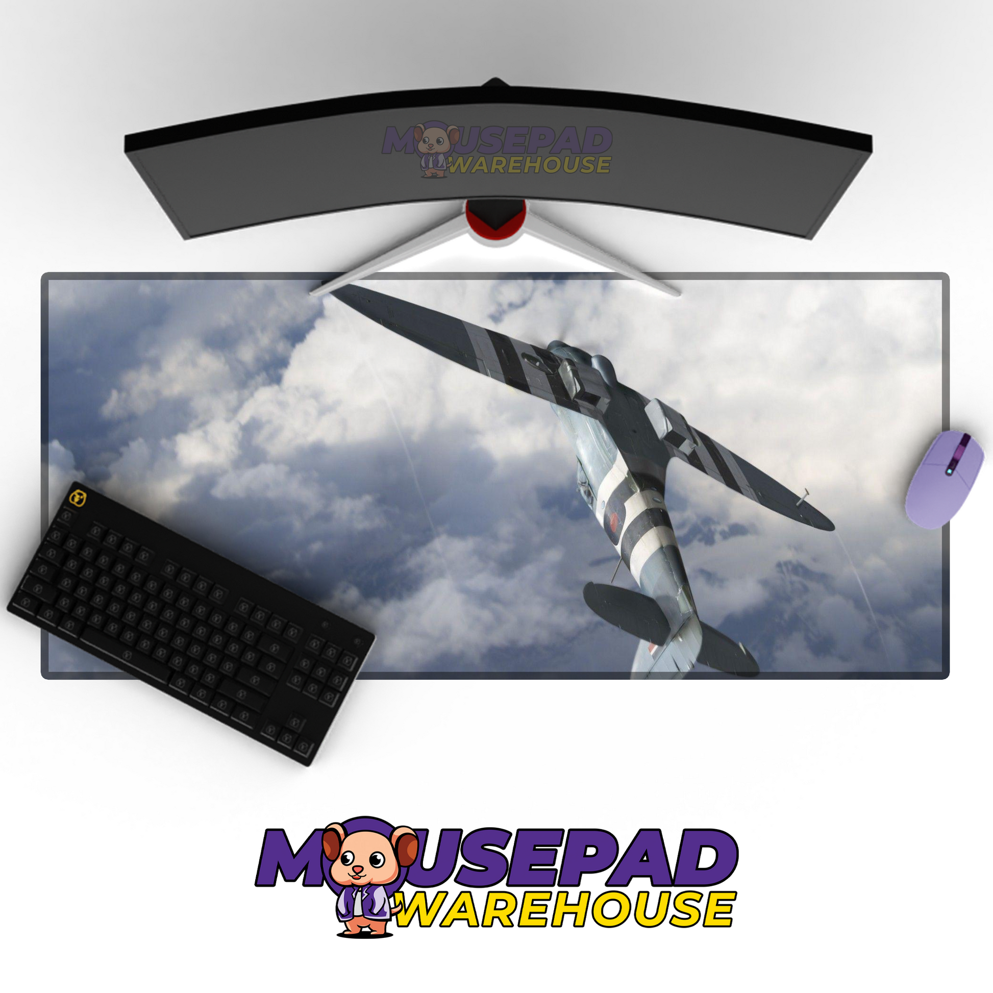 Spitfire WWII V6 Mousepad Deskmat Mockup