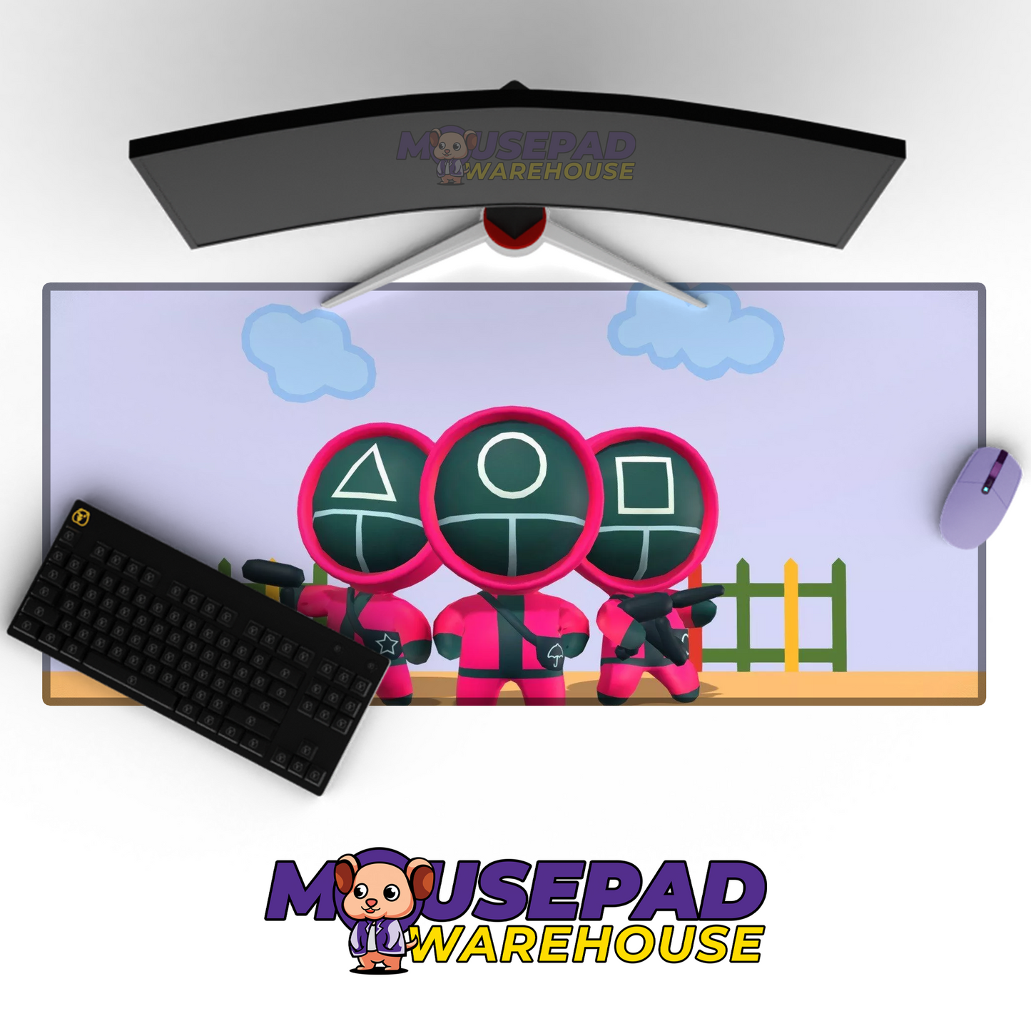 Squid Game V8 Mousepad Mockup