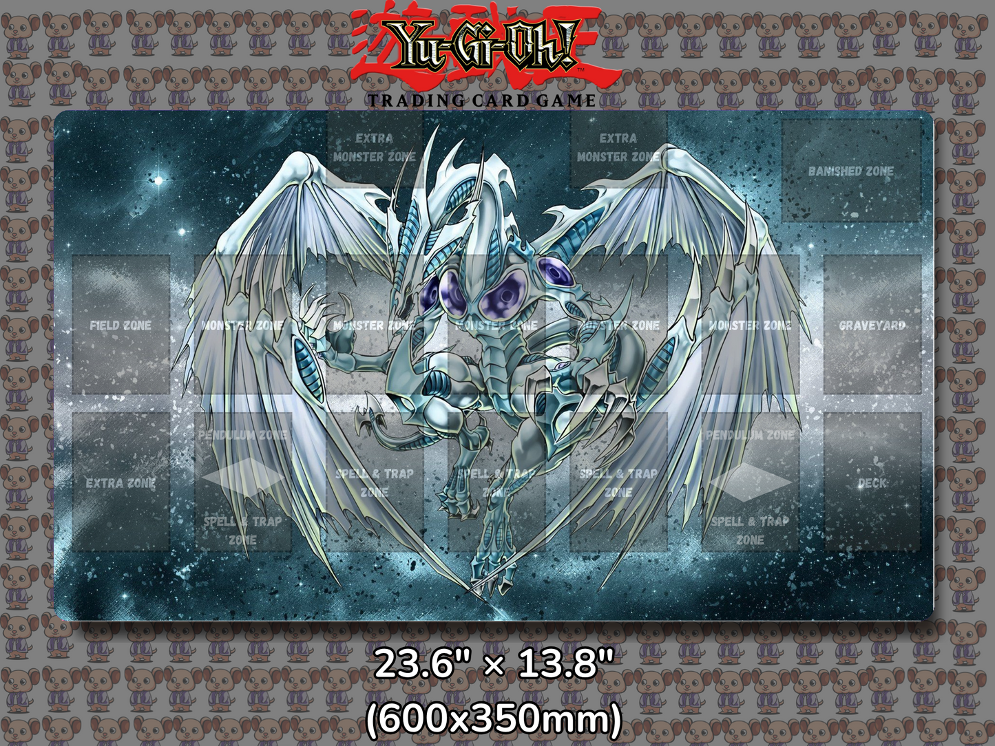 Stardust Dragon Yu Gi Oh Card Game Playmat Mockup