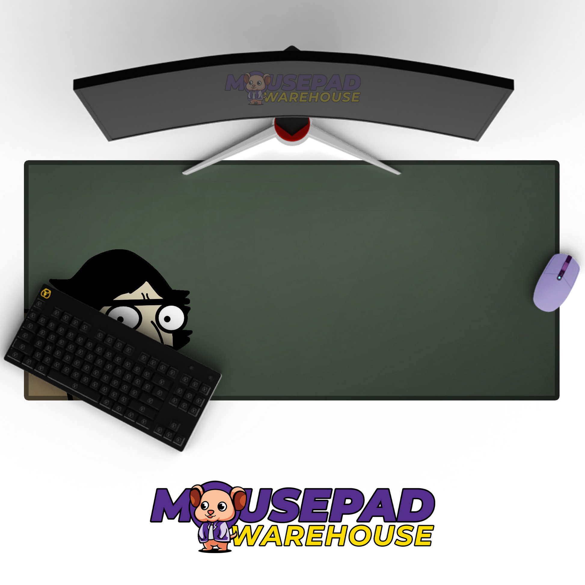Stare Dad Meme Mousepad Desk mat Mockup