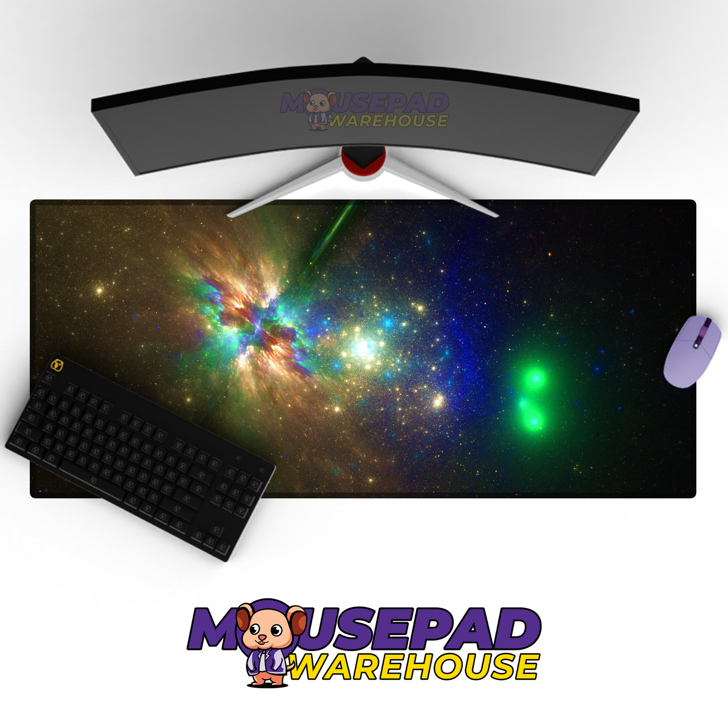 Starlight Expanse Milky Way Universe Mousepad Mockup