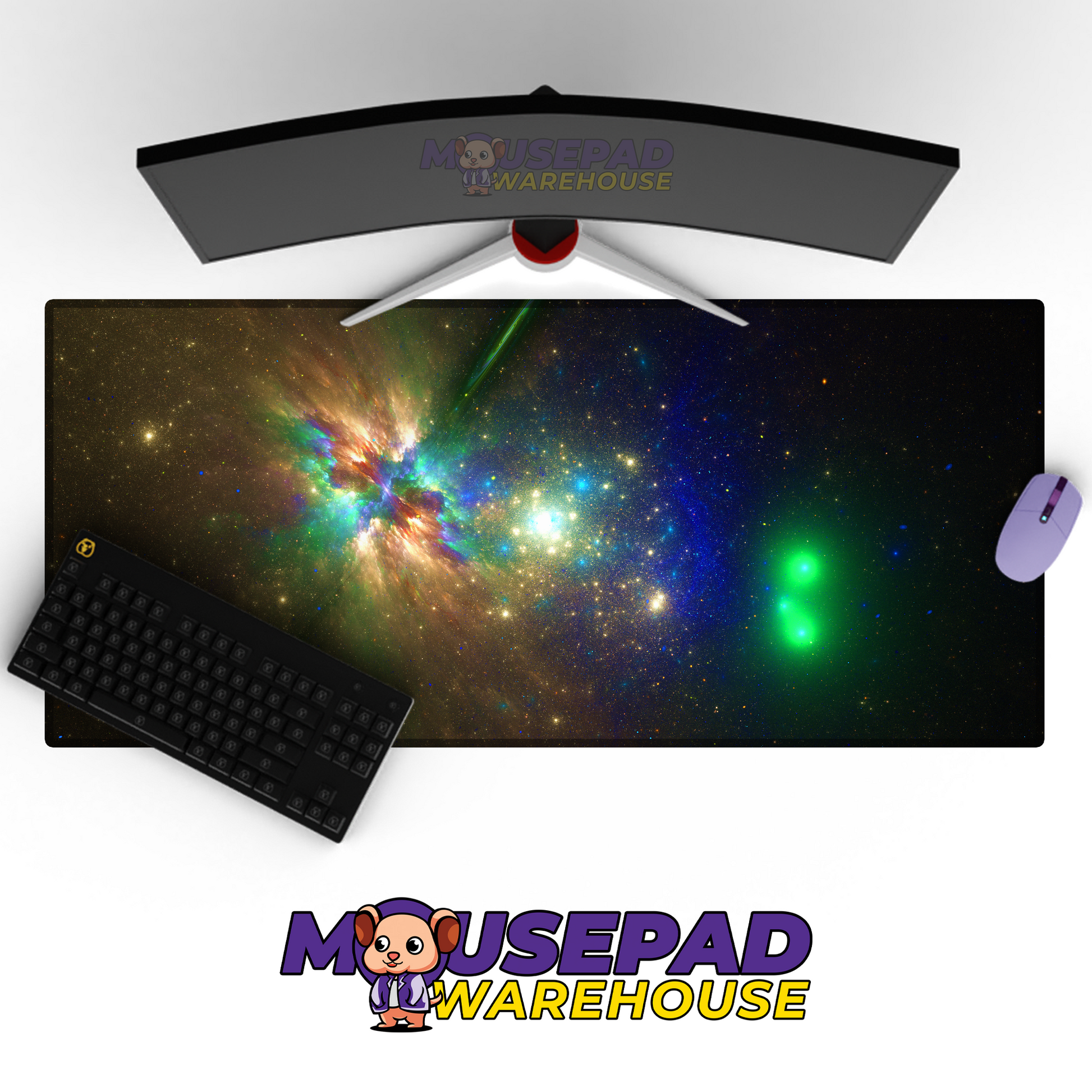 Starlight Expanse Milky Way Universe Mousepad Mockup