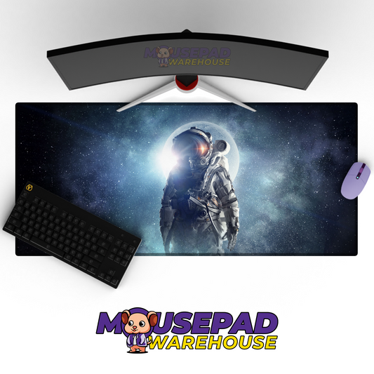 Stellar Silence Dark Space Universe Desk Mat Mockup