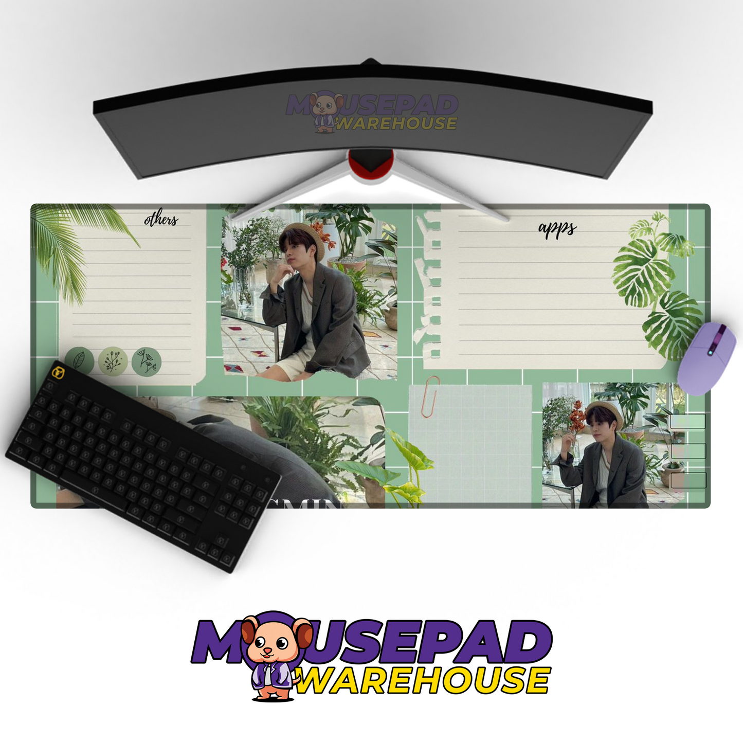 Stray Kids V16 Mousepad Mockup