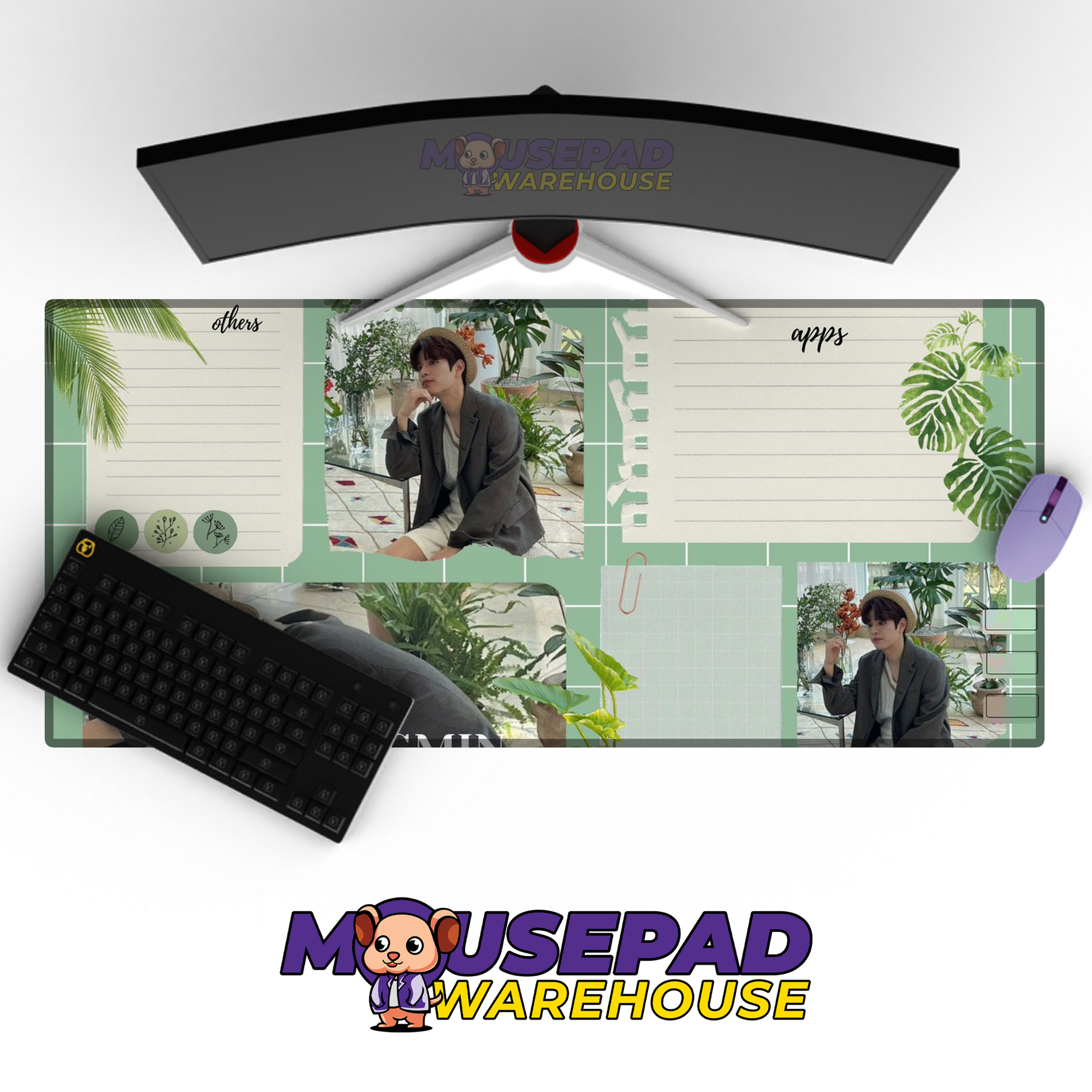 Stray Kids V16 Mousepad Mockup
