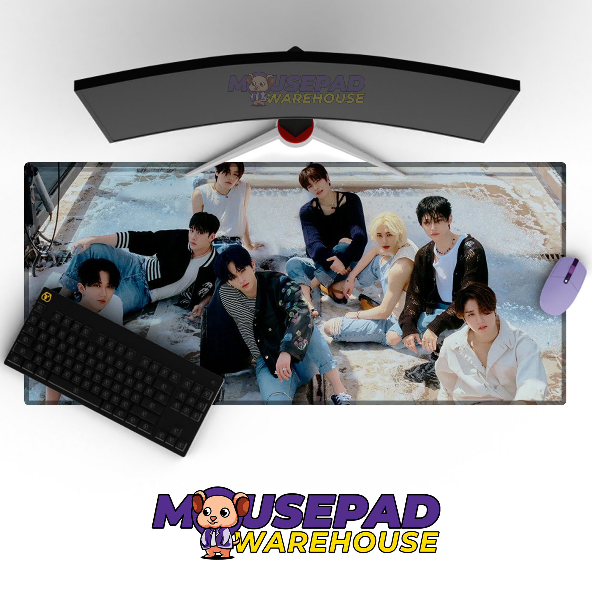Stray Kids V21 Mousepad Mockup