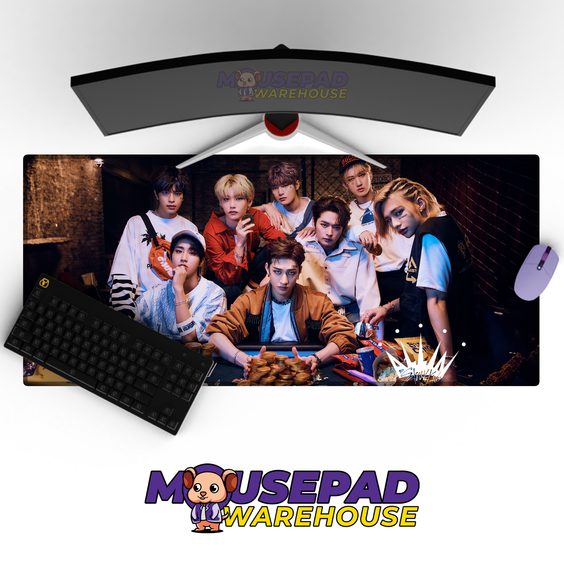 Stray Kids V22 Mousepad Mockup