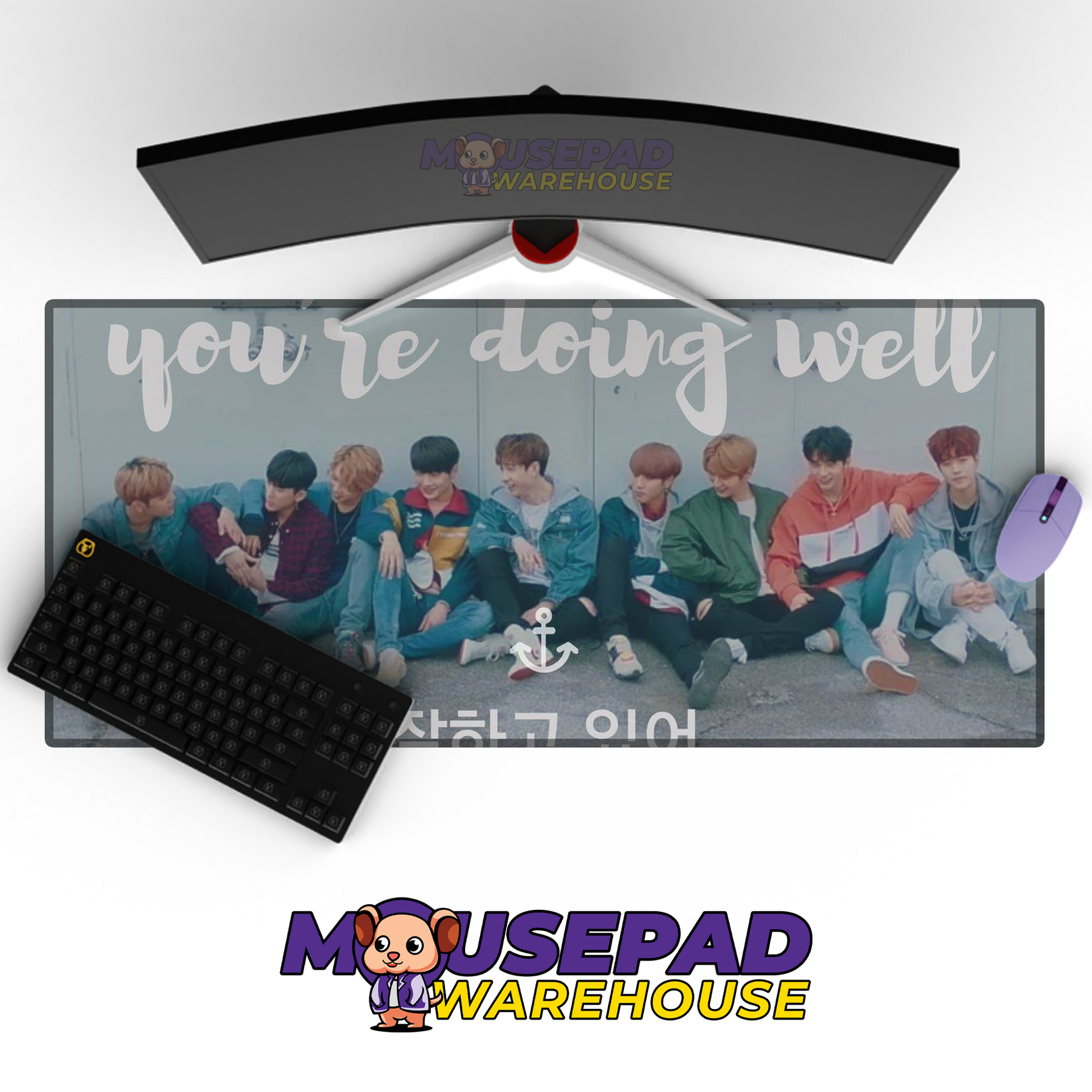 Stray Kids V25 Mousepad Mockup