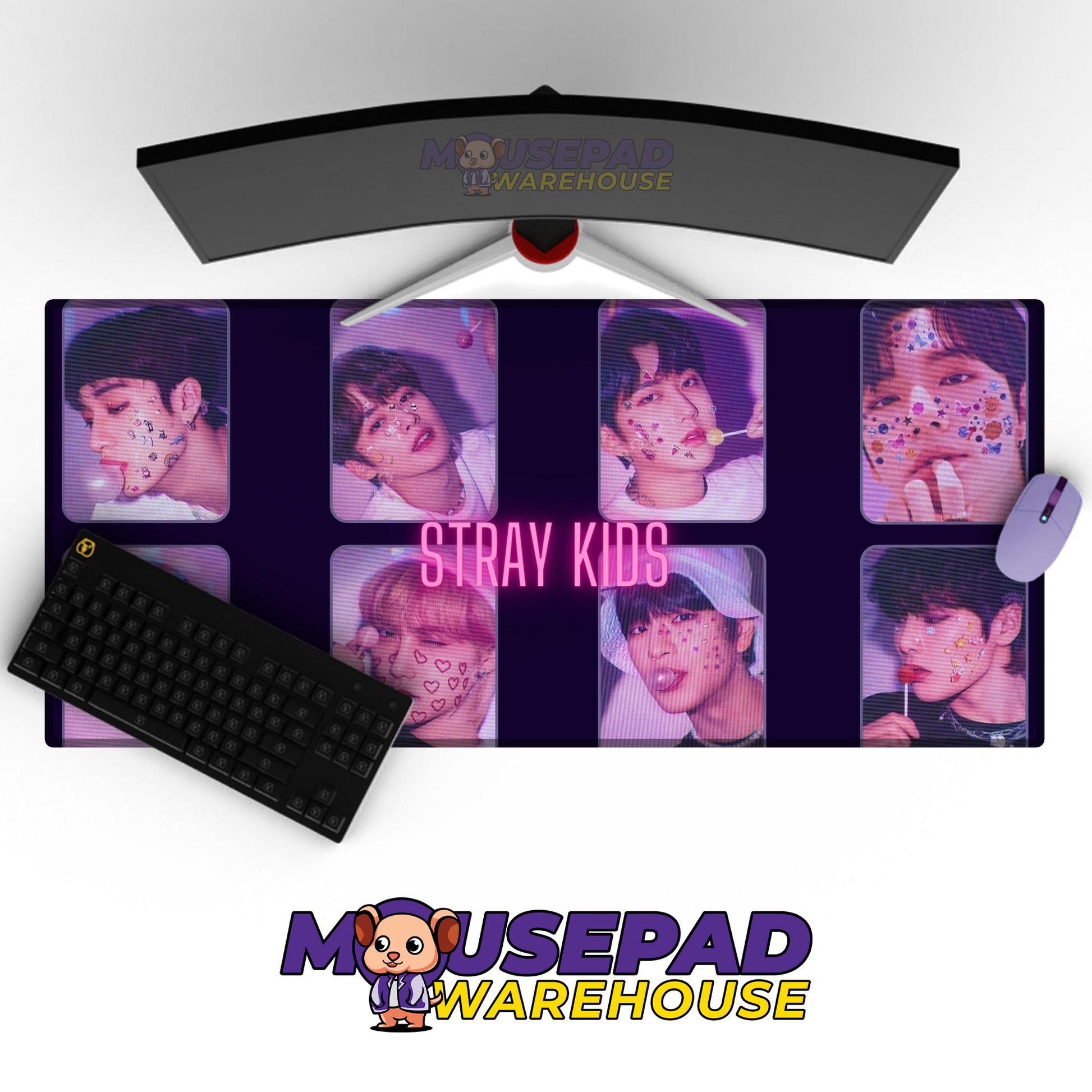 Stray Kids V6 Mousepad Mockup