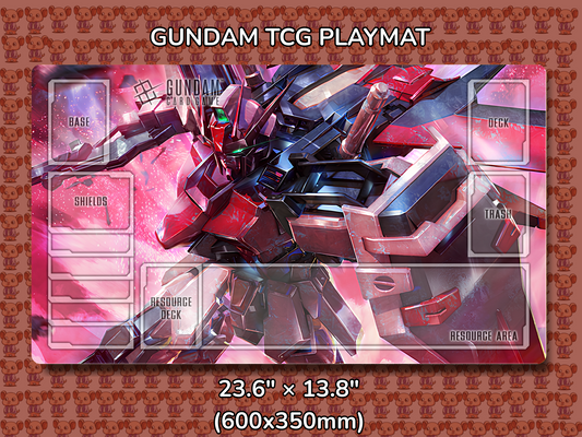 Strike rouge Gundam TCG Playmat Mockup