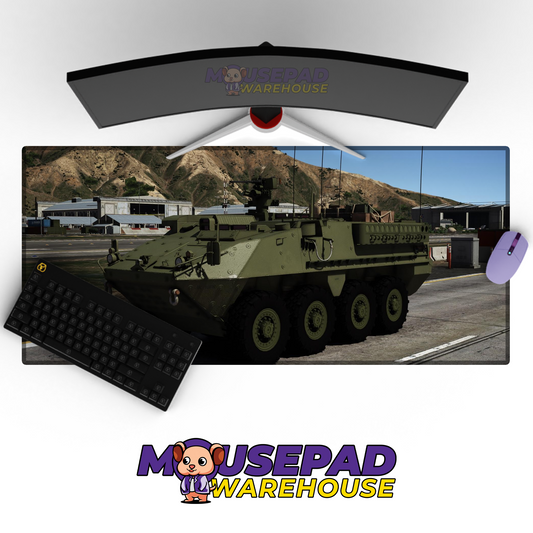 Stryker Armored Vehicle V10 Mousepad Deskmat Mockup