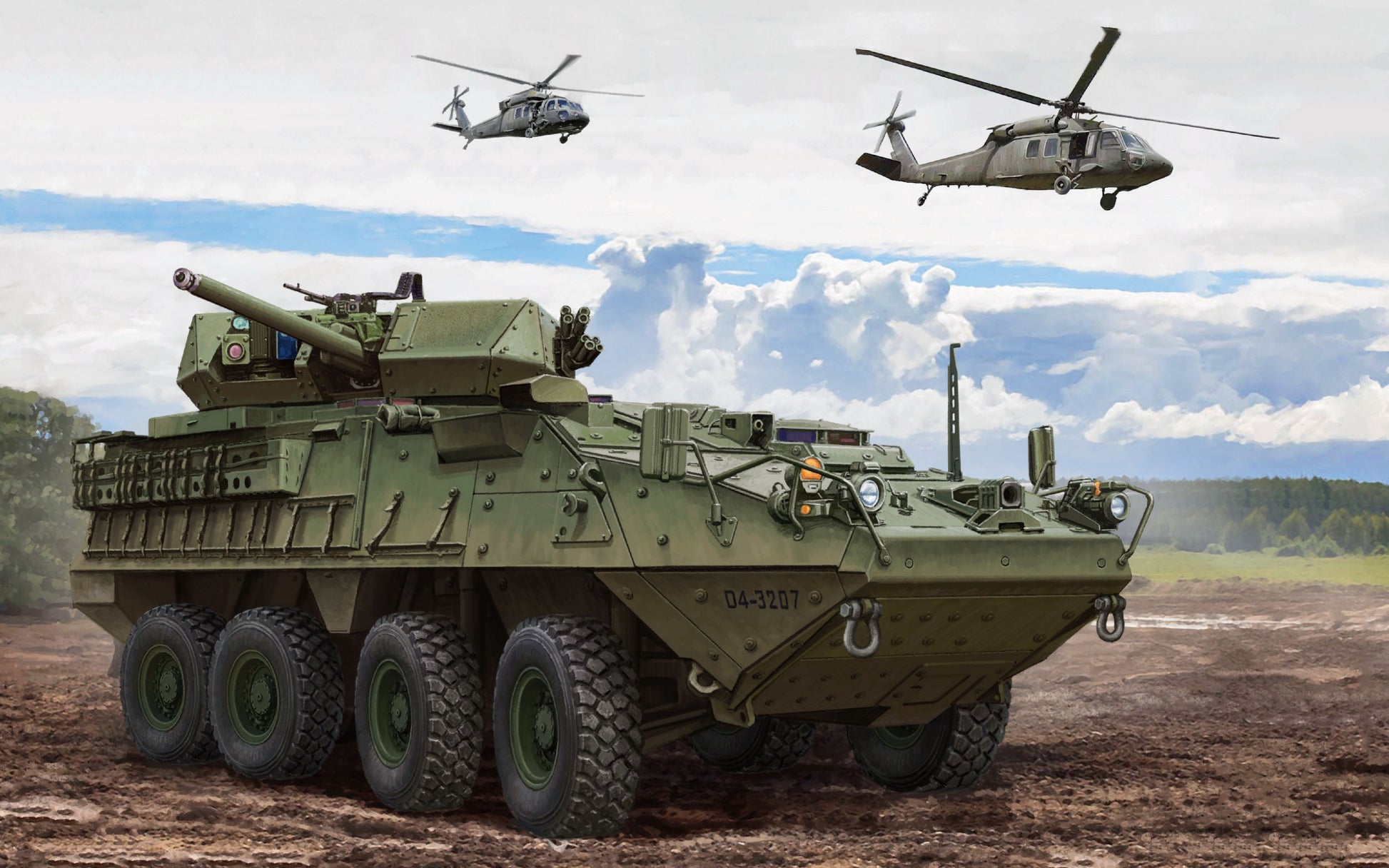 Stryker Armored Vehicle V1 Mousepad Deskmat