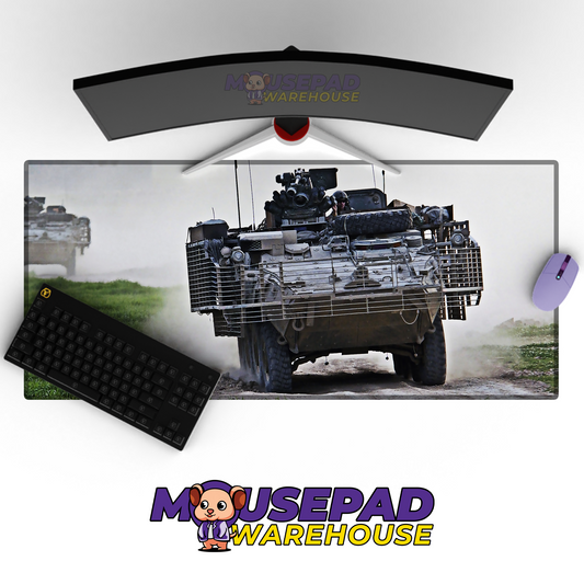 Stryker Armored Vehicle V4 Mousepad Deskmat Mockup