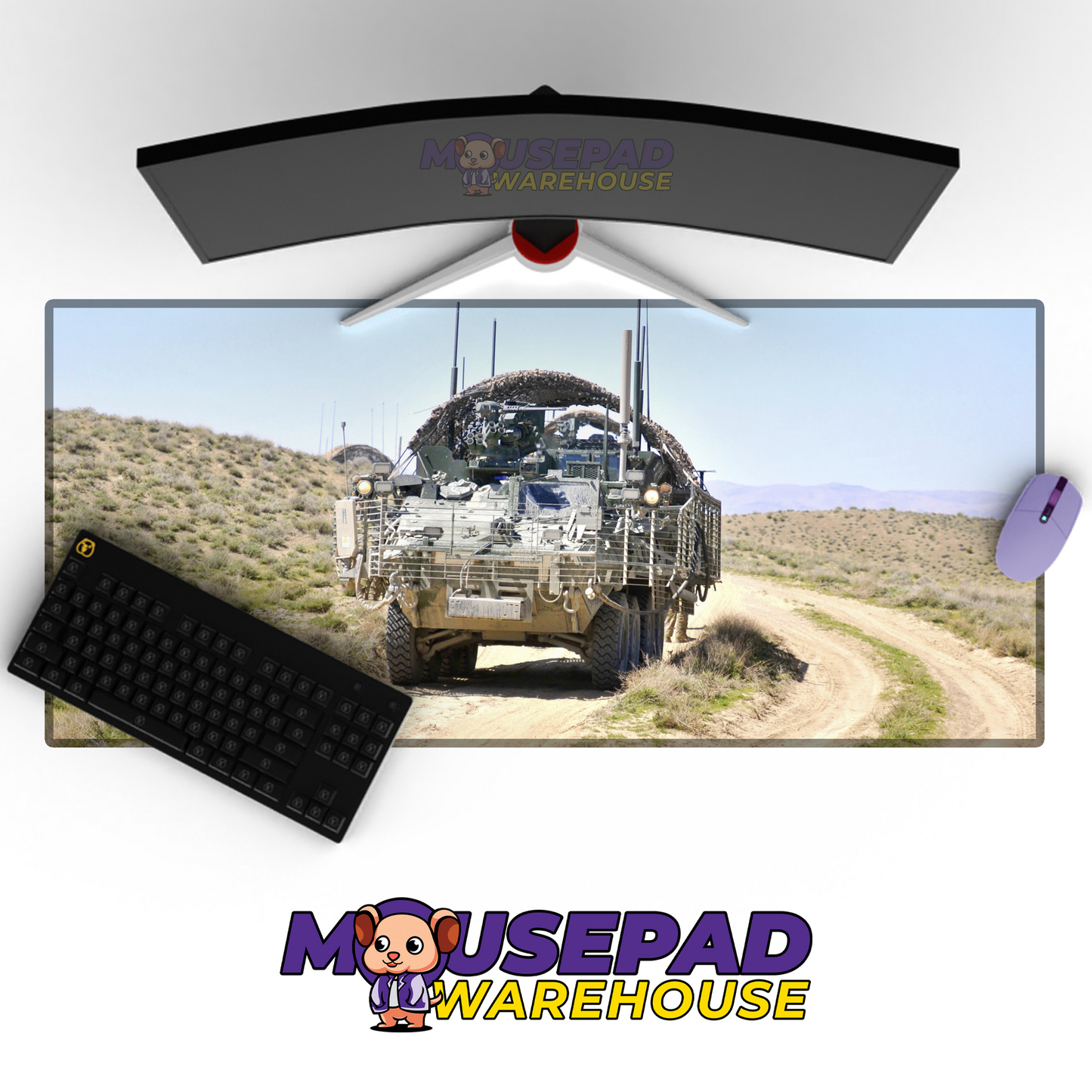 Stryker Armored Vehicle V5 Mousepad Deskmat Mockup