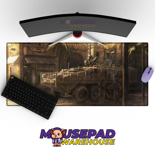Stryker Armored Vehicle V8 Mousepad Deskmat Mockup
