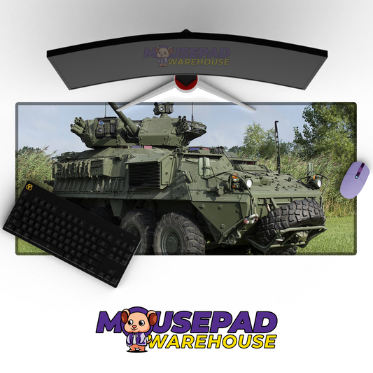 Stryker Armored Vehicle V9 Mousepad Deskmat Mockup