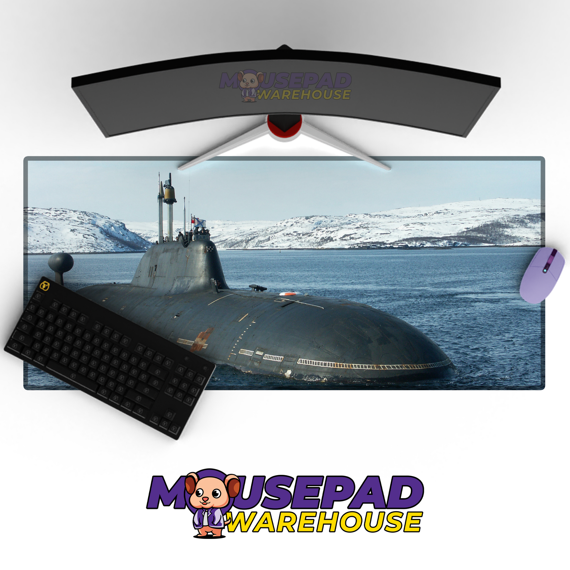 Submarine V11 Mousepad Deskmat Mockup