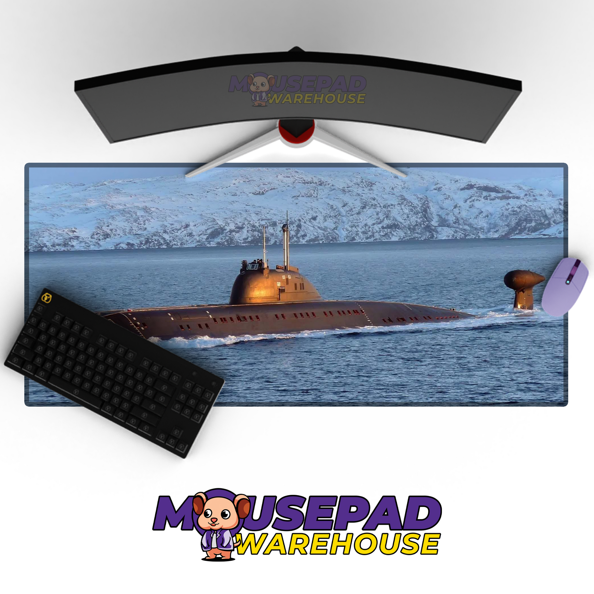 Submarine V14 Mousepad Deskmat Mockup