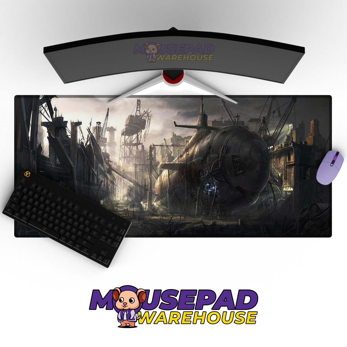 Submarine V17 Mousepad Deskmat Mockup