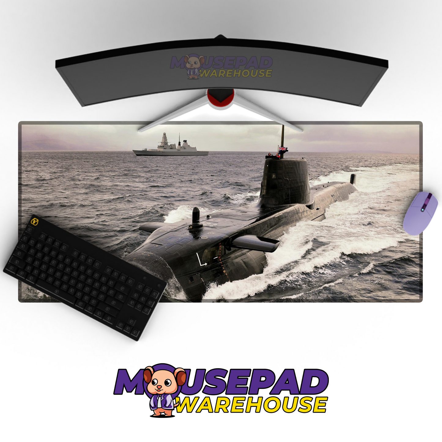 Submarine V18 Mousepad Deskmat Mockup