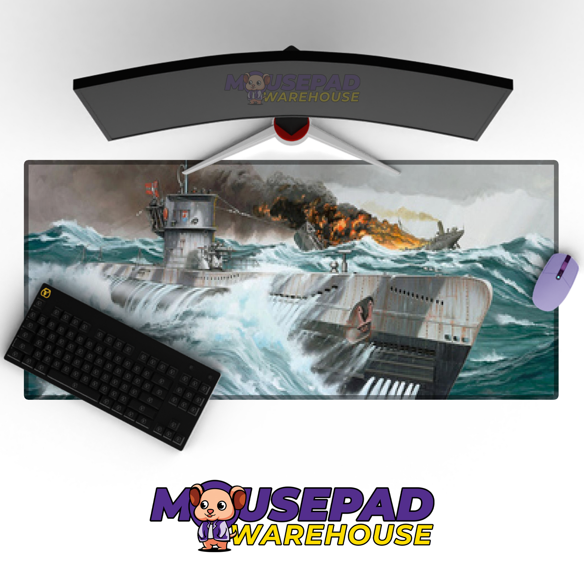 Submarine V22 Mousepad Deskmat Mockup