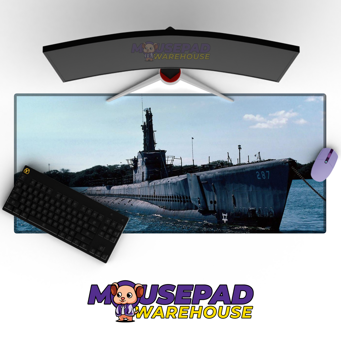 Submarine V23 Mousepad Deskmat Mockup