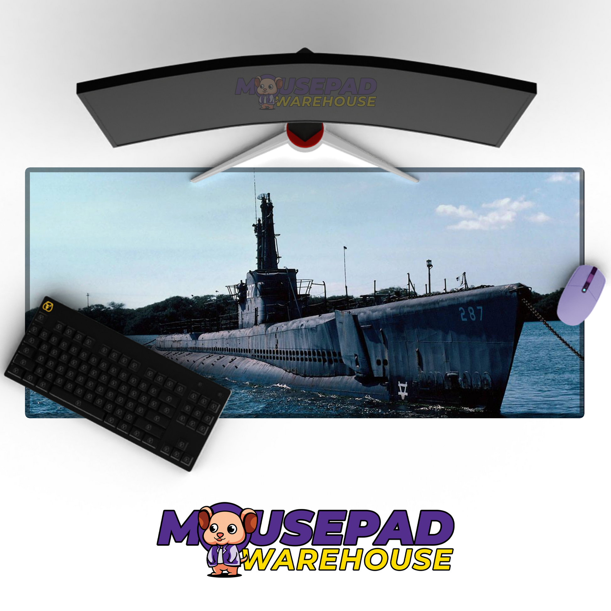 Submarine V23 Mousepad Deskmat Mockup