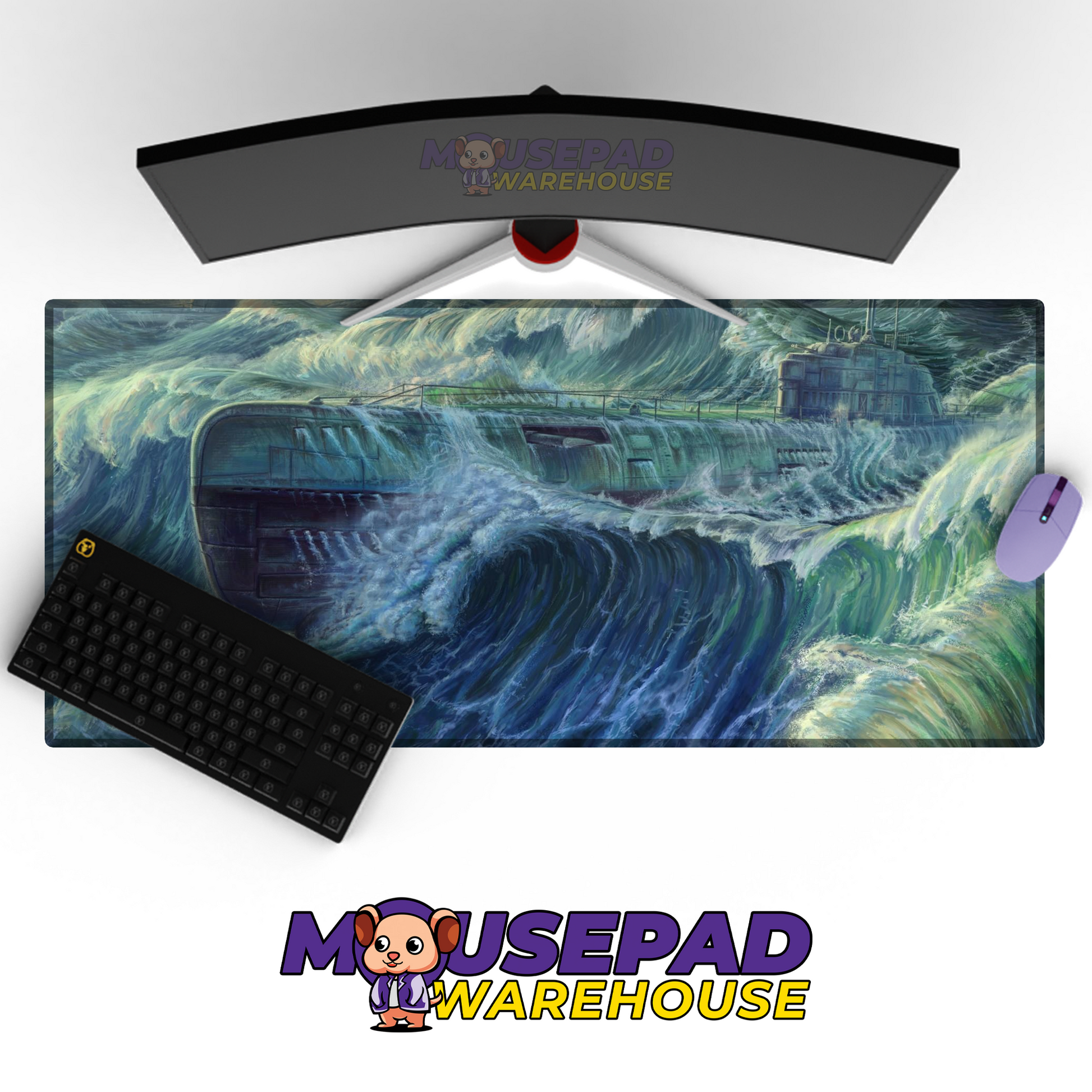 Submarine V27 Mousepad Deskmat Mockup