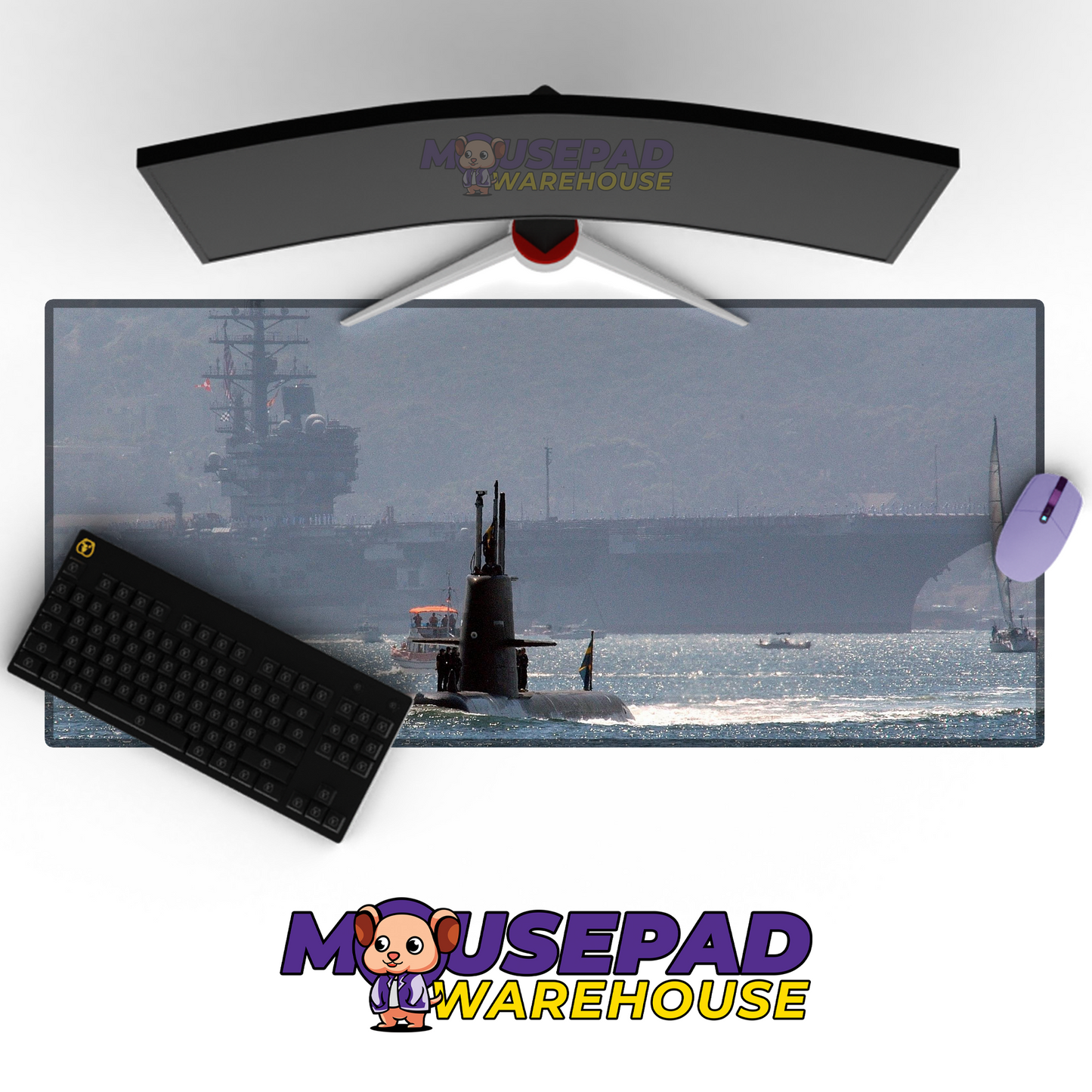 Submarine V28 Mousepad Deskmat Mockup