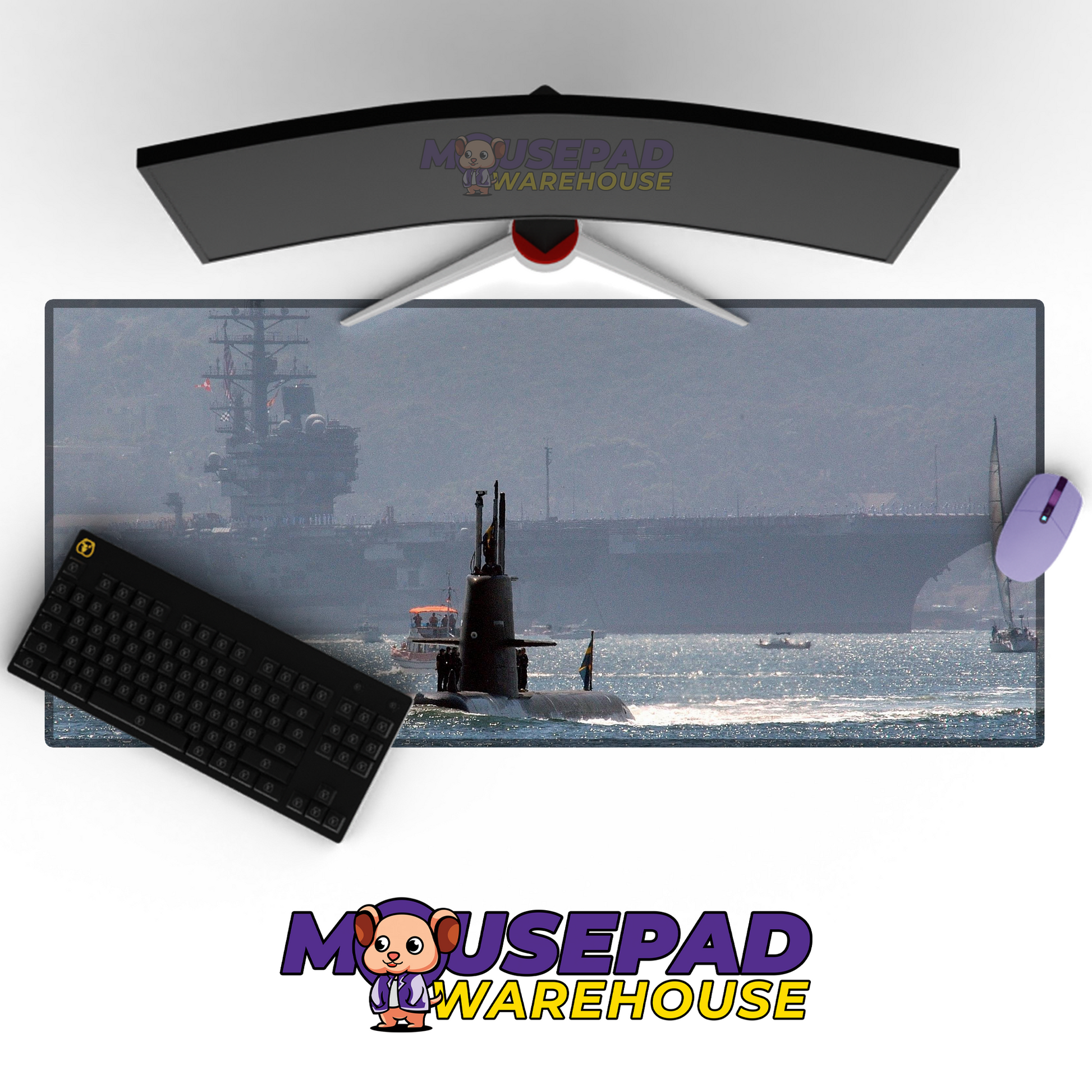 Submarine V28 Mousepad Deskmat Mockup