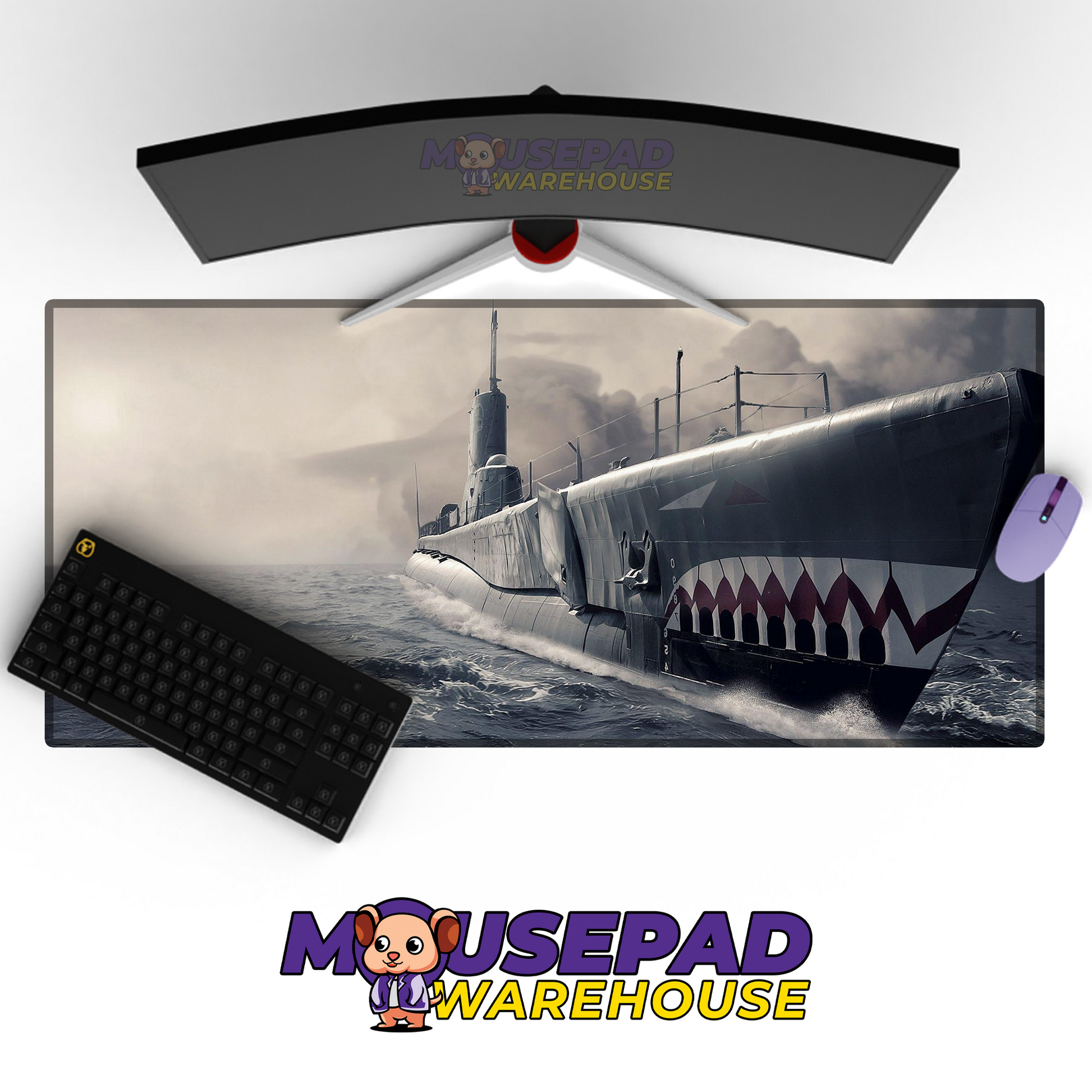 Submarine V2 Mousepad Deskmat Mockup