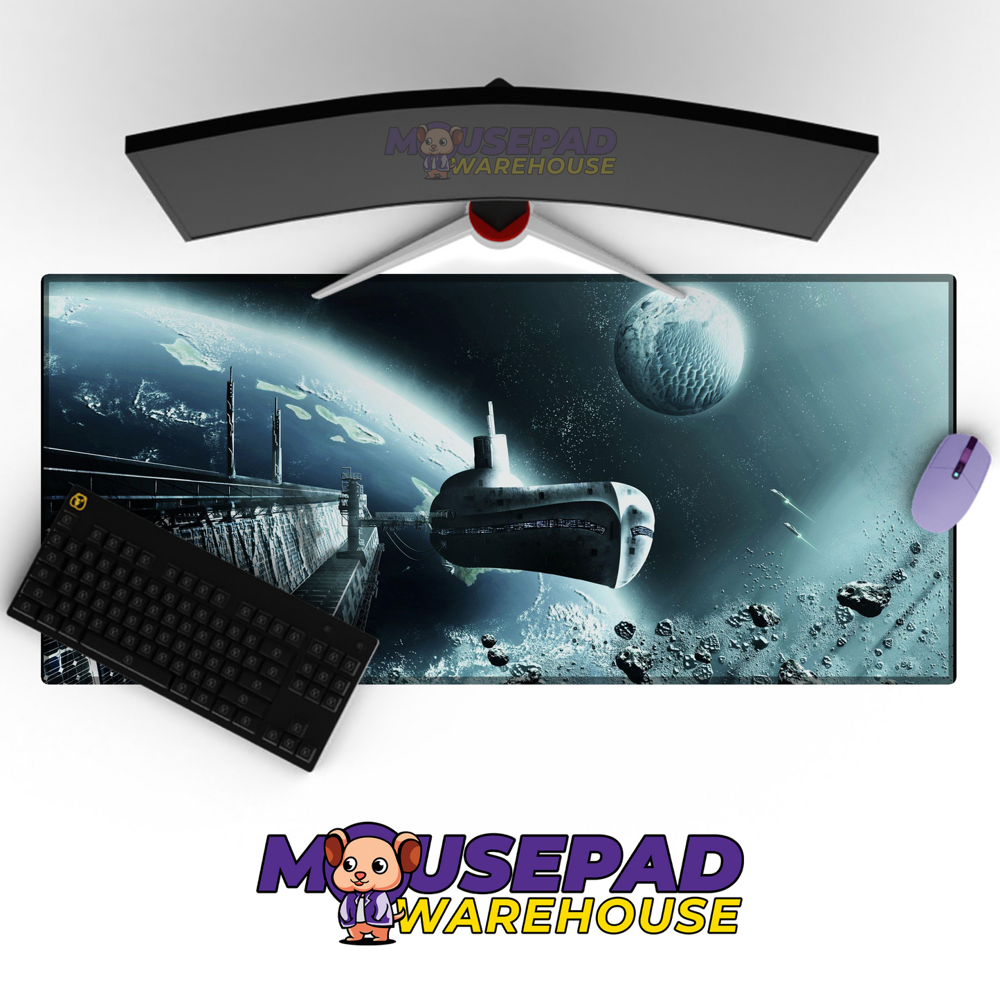 Submarine V32 Mousepad Deskmat Mockup