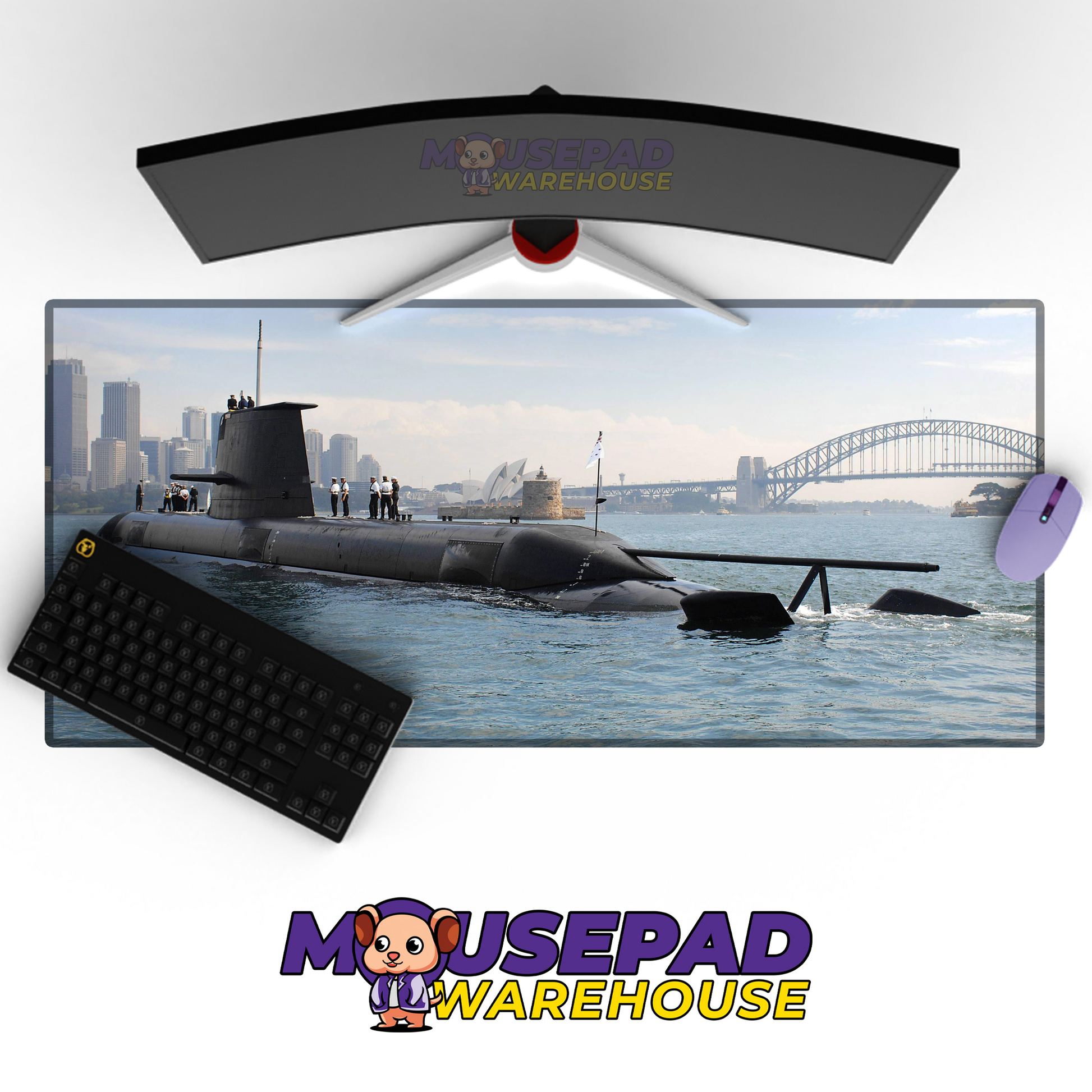 Submarine V35 Mousepad Deskmat Mockup