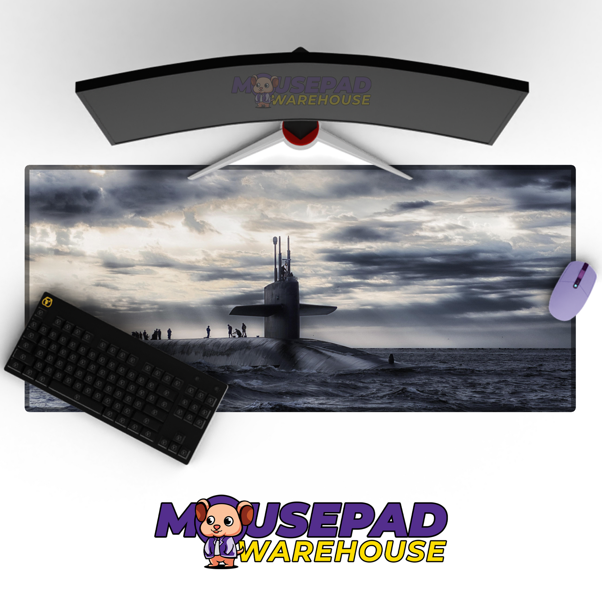 Submarine V4 Mousepad Deskmat Mockup