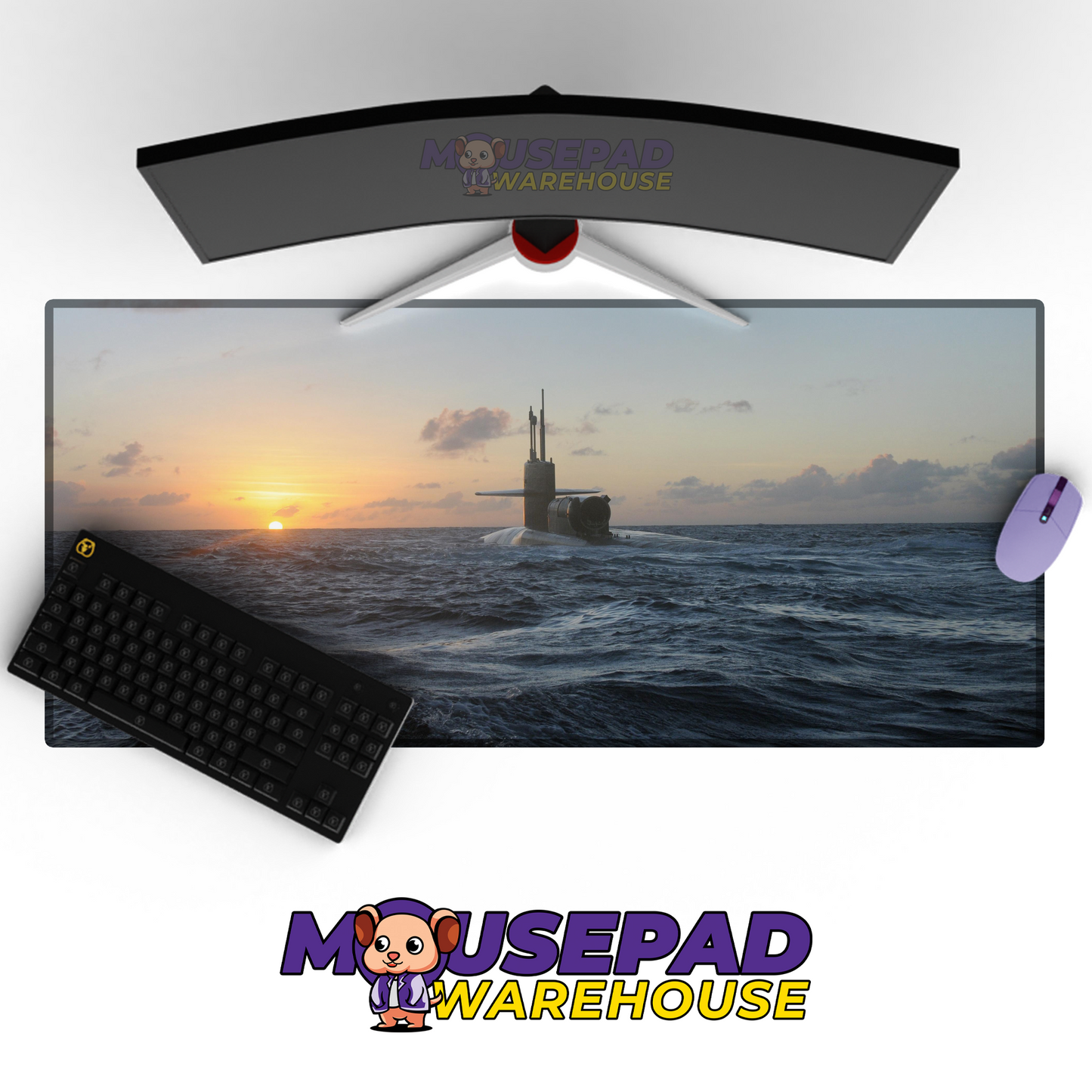 Submarine V8 Mousepad Deskmat Mockup