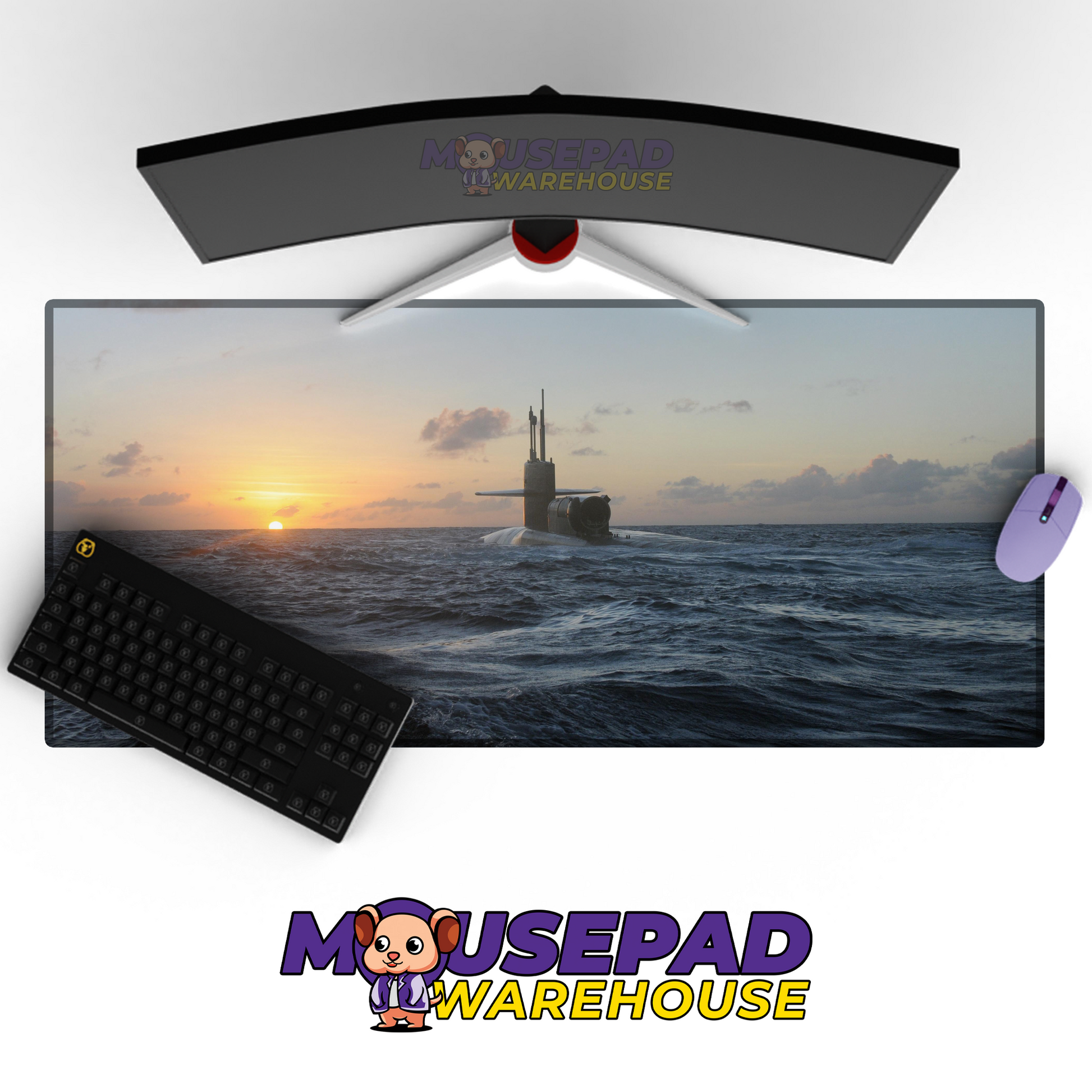 Submarine V8 Mousepad Deskmat Mockup