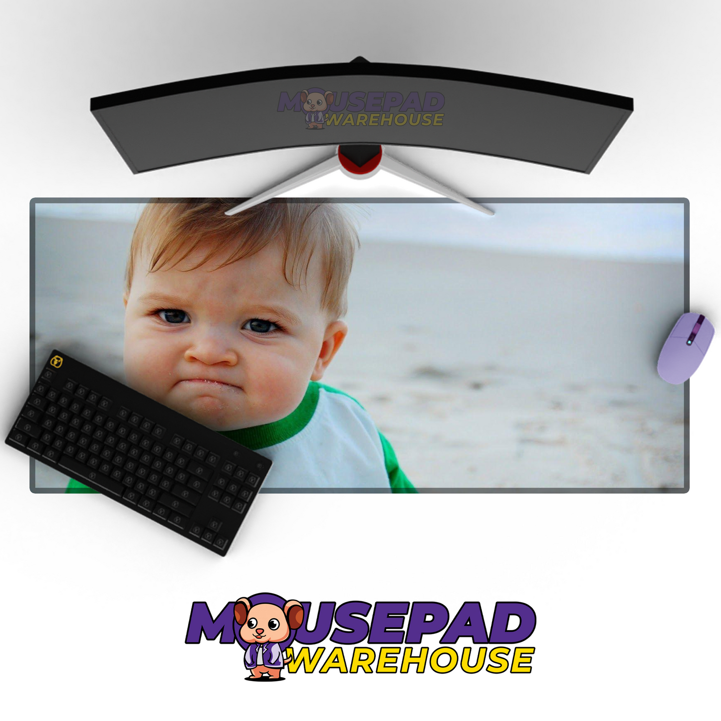 Success Kid Meme Mousepad Desk mat Mockup